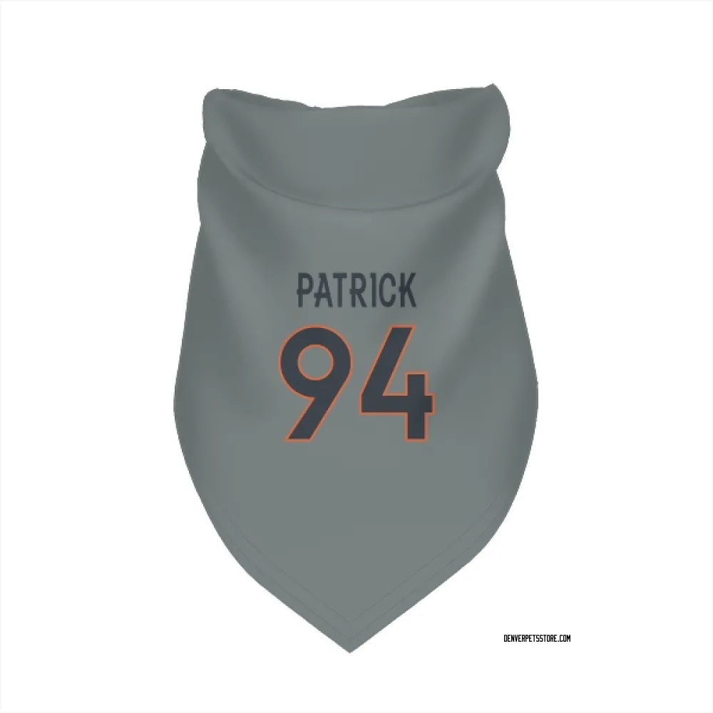 Denver Broncos Aaron Patrick Gray Pet Bandana for Dog & Cat