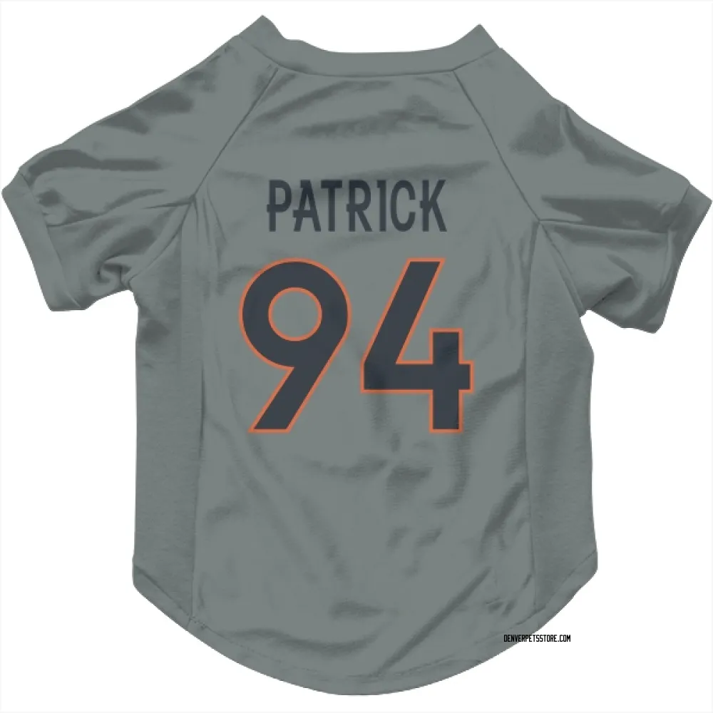 Denver Broncos Aaron Patrick Gray Pet Jersey for Dog & Cat