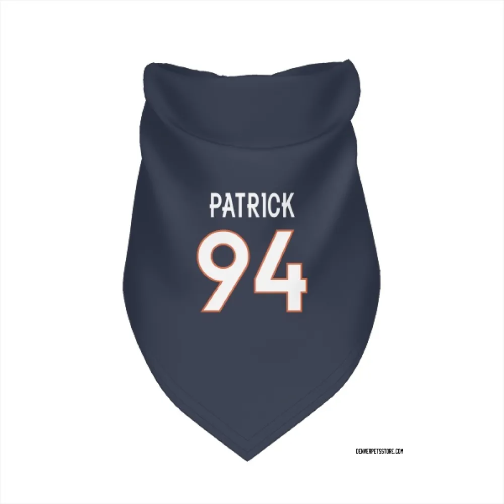 Denver Broncos Aaron Patrick Navy Pet Bandana for Dog & Cat