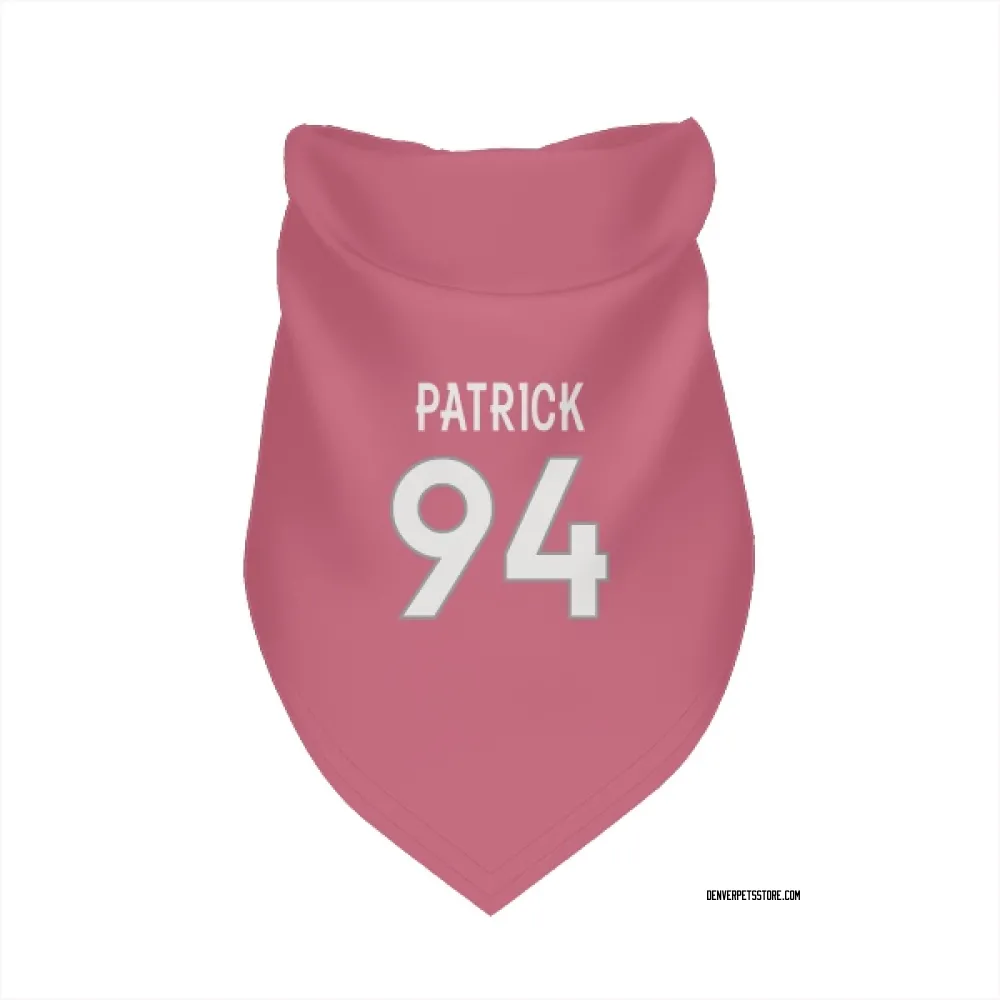 Denver Broncos Aaron Patrick Pink Pet Bandana for Dog & Cat