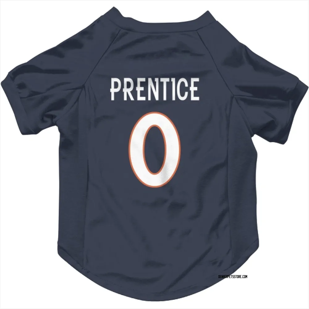 Denver Broncos Adam Prentice Navy Pet Jersey for Dog & Cat