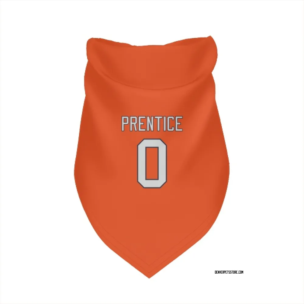 Denver Broncos Adam Prentice Orange Pet Bandana for Dog & Cat