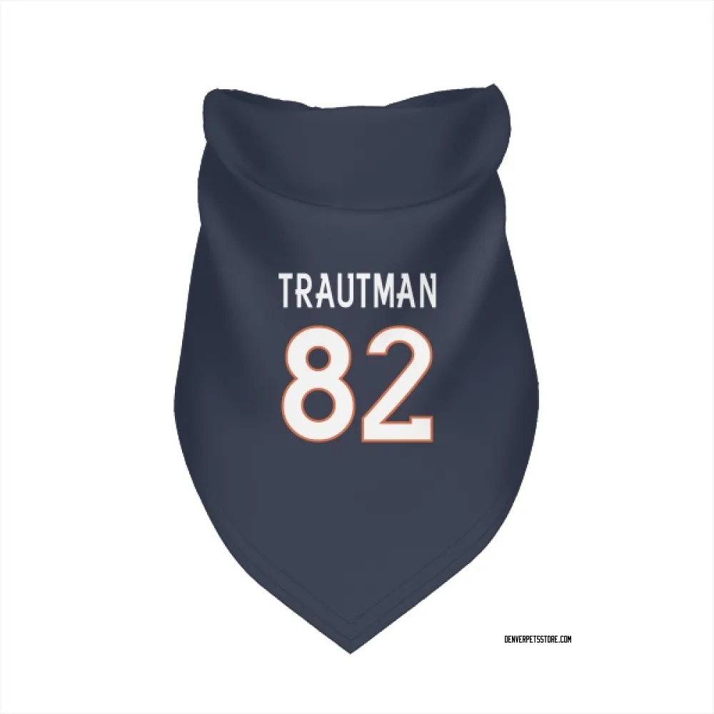 Denver Broncos Adam Trautman Navy Pet Bandana for Dog & Cat