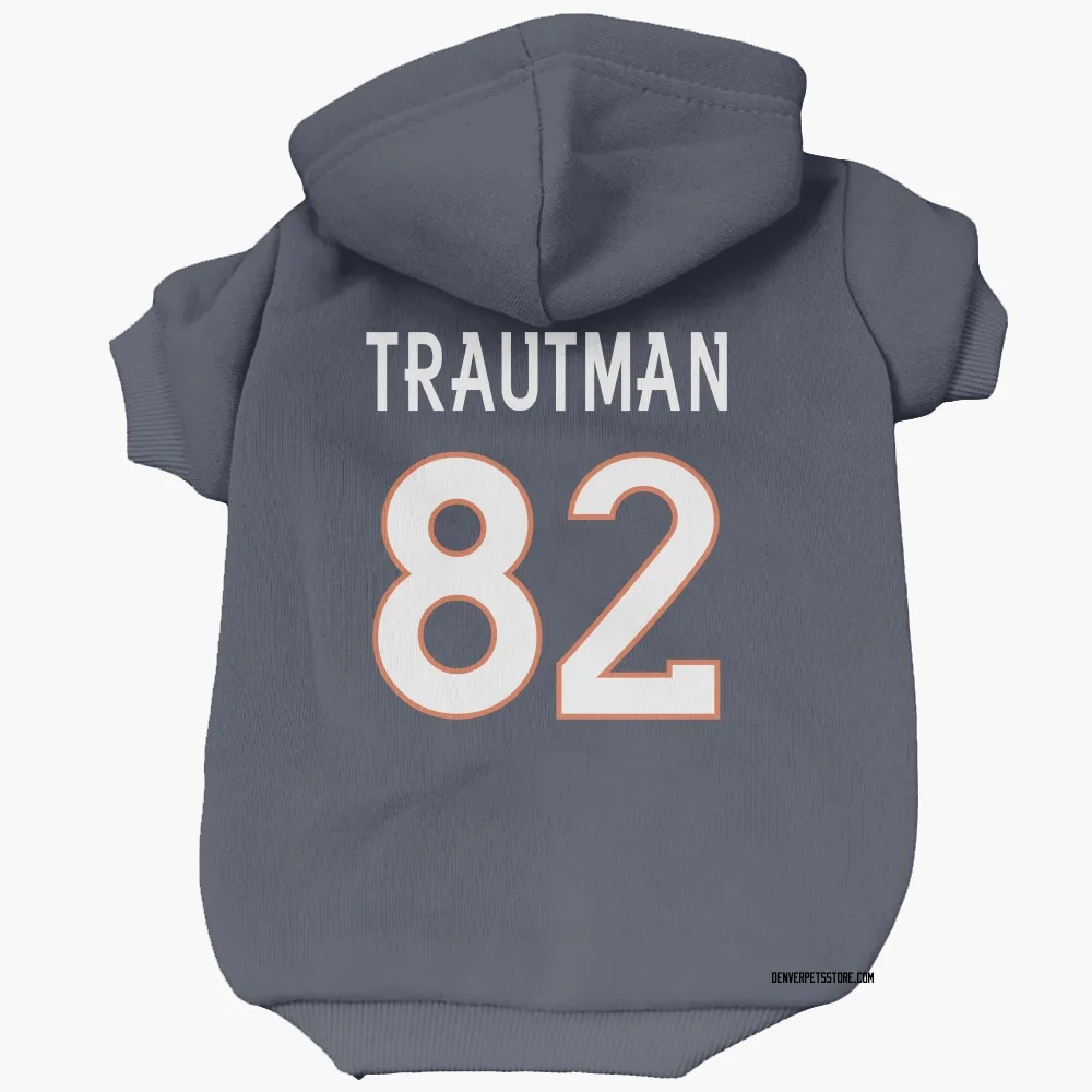 Denver Broncos Adam Trautman Navy Pet Hoodie for Dog & Cat