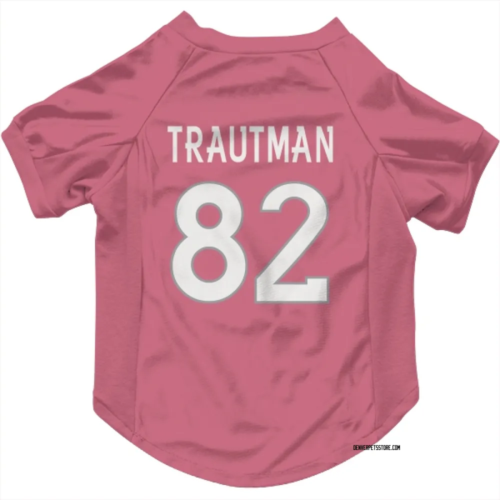 Denver Broncos Adam Trautman Pink Pet Jersey for Dog & Cat