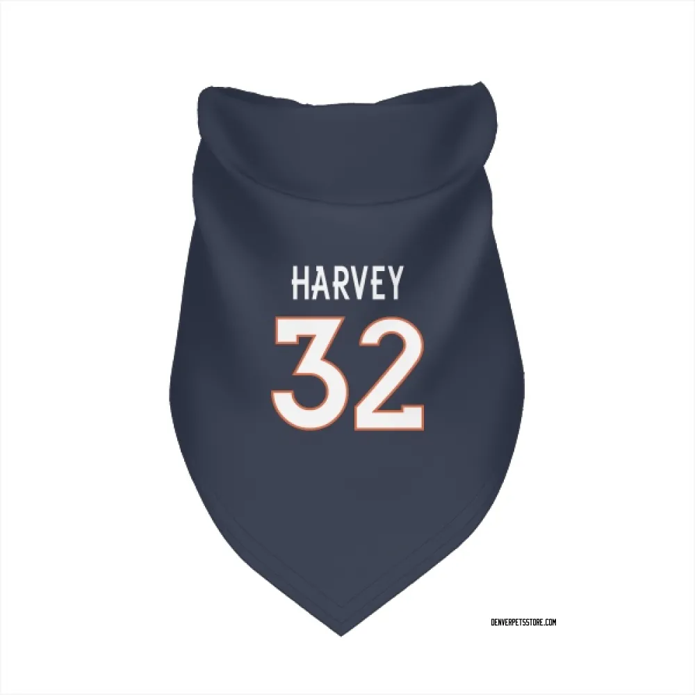 Denver Broncos Ahmari Harvey Navy Pet Bandana for Dog & Cat