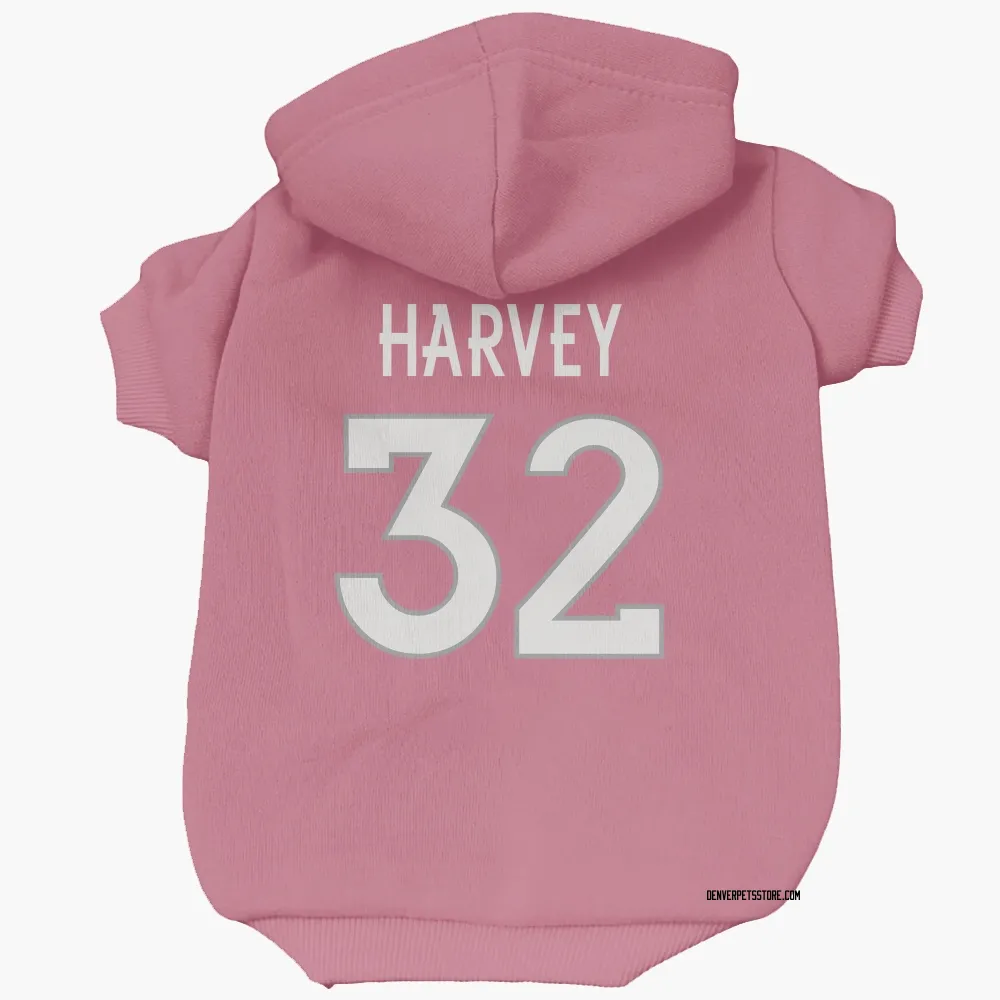 Denver Broncos Ahmari Harvey Pink Pet Hoodie for Dog & Cat