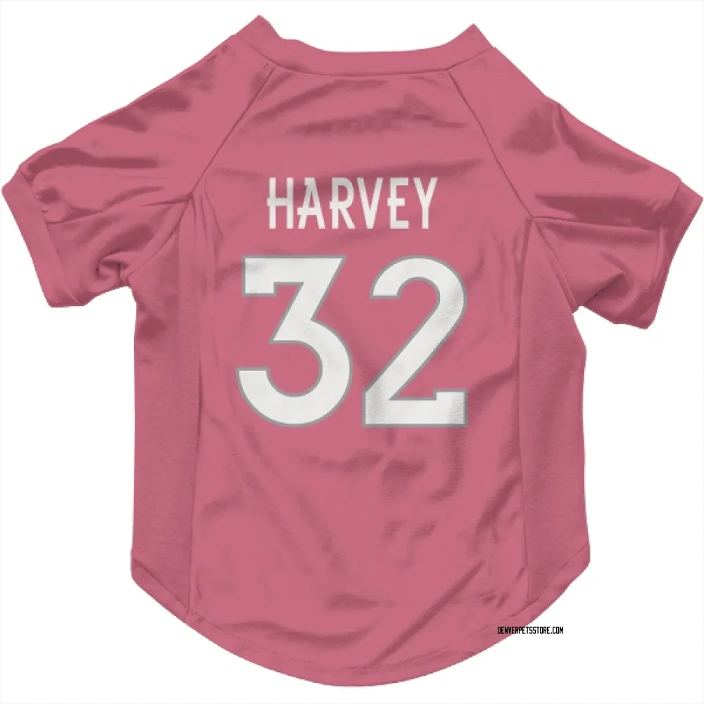 Denver Broncos Ahmari Harvey Pink Pet Jersey for Dog & Cat
