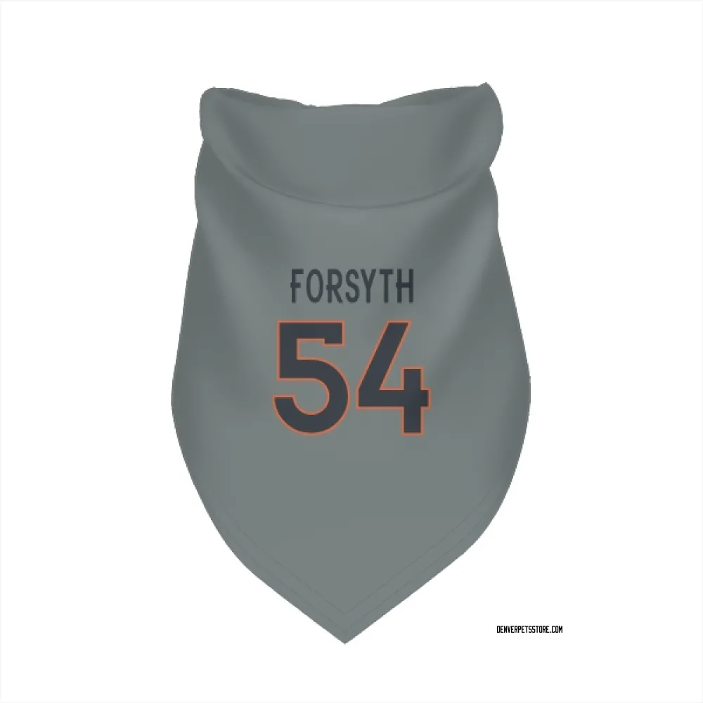 Denver Broncos Alex Forsyth Gray Pet Bandana for Dog & Cat