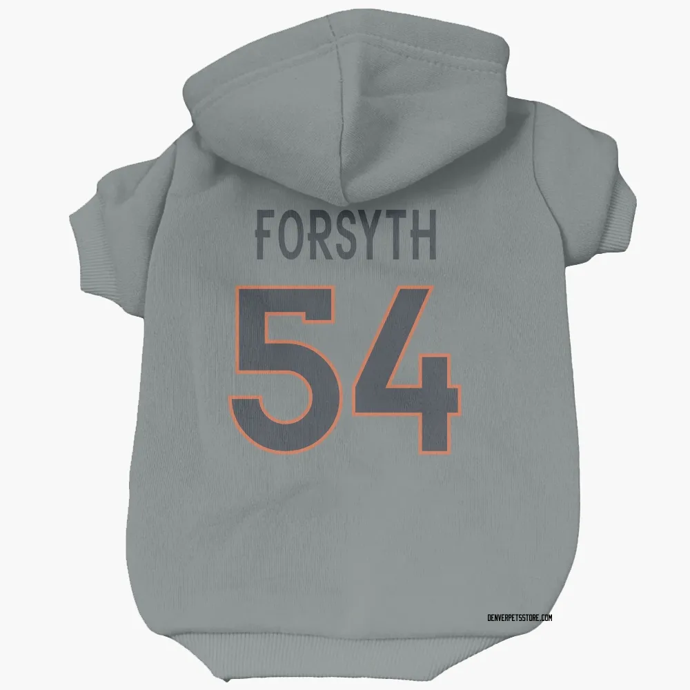 Denver Broncos Alex Forsyth Gray Pet Hoodie for Dog & Cat