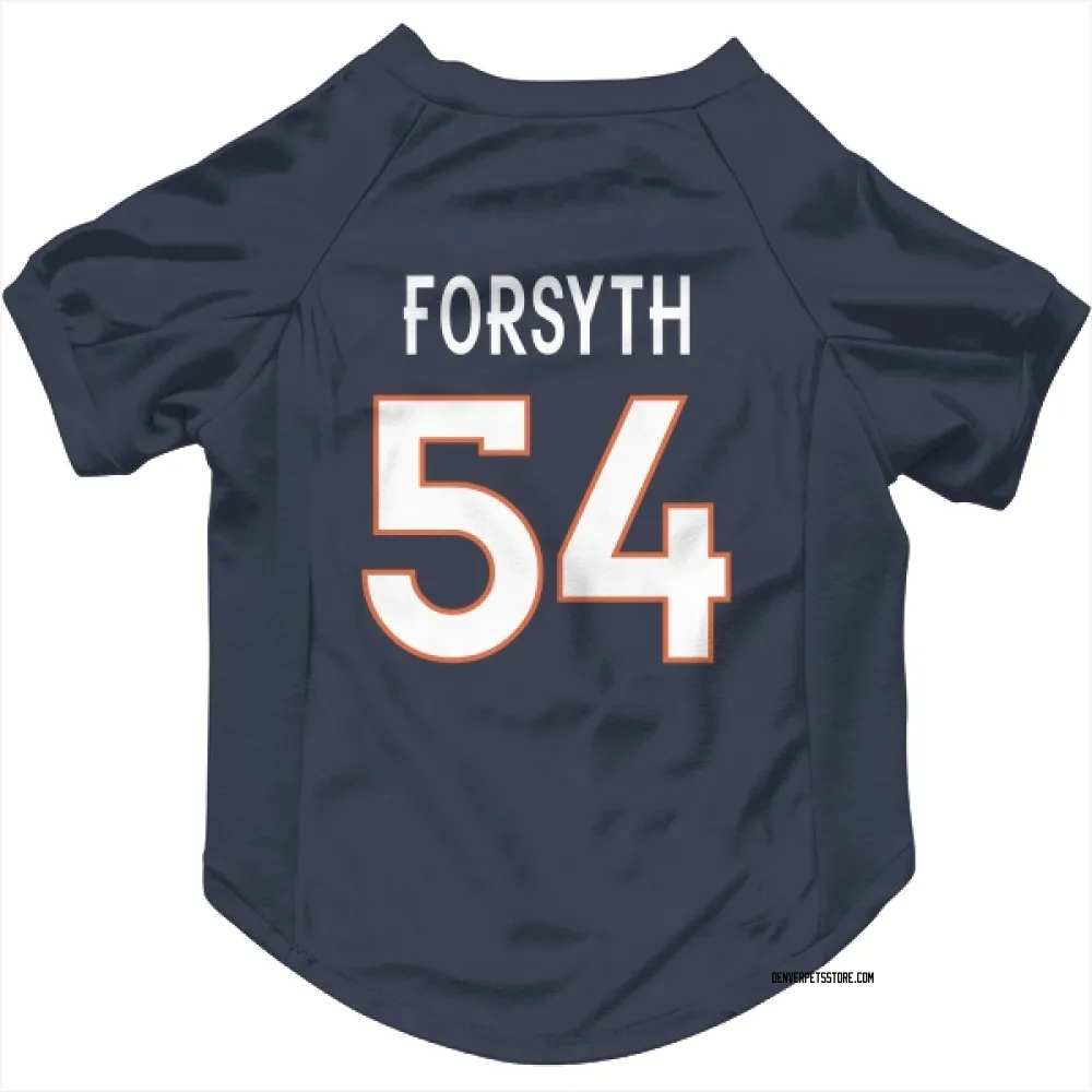 Denver Broncos Alex Forsyth Navy Pet Jersey for Dog & Cat