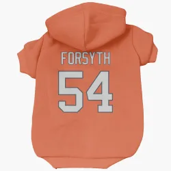 Denver Broncos Alex Forsyth Orange Pet Hoodie for Dog & Cat