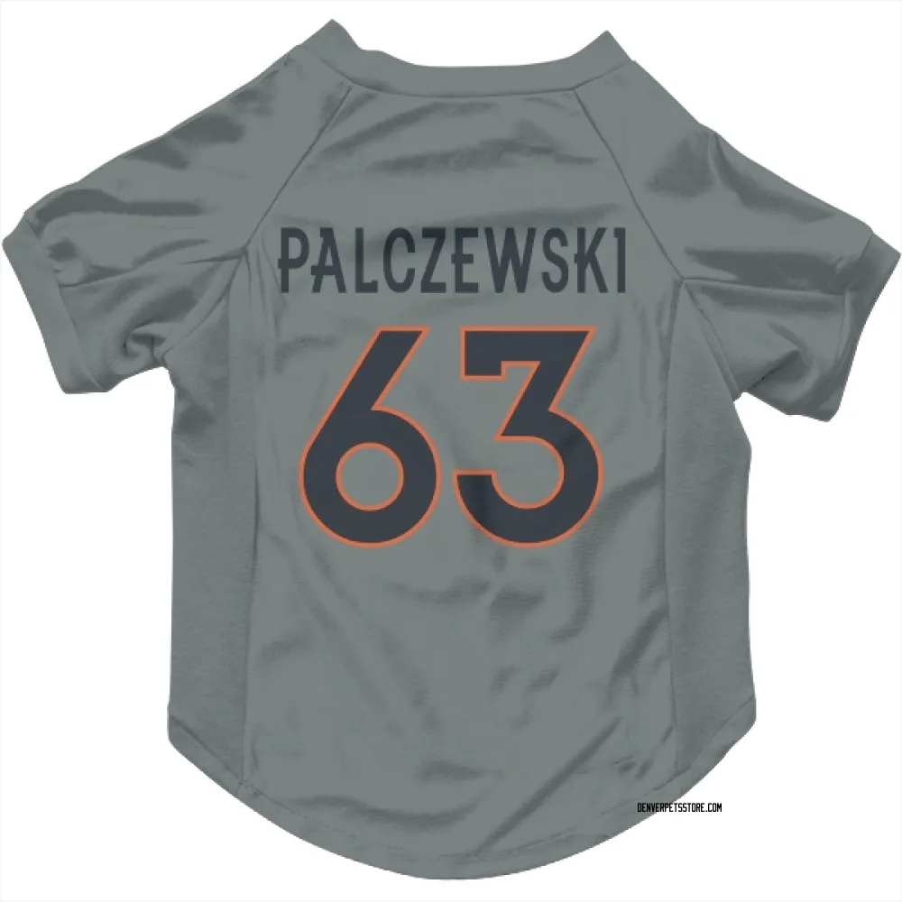 Denver Broncos Alex Palczewski Gray Pet Jersey for Dog & Cat