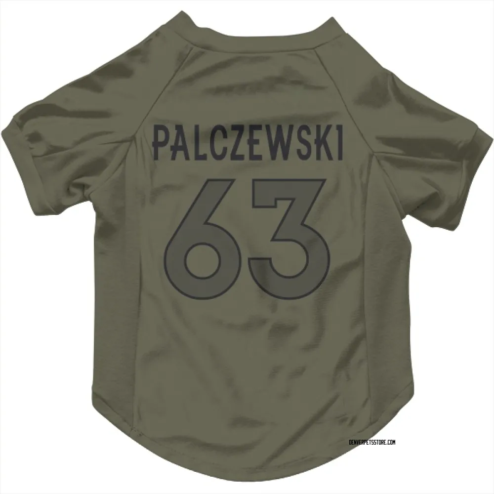 Denver Broncos Alex Palczewski Olive Pet Jersey for Dog & Cat