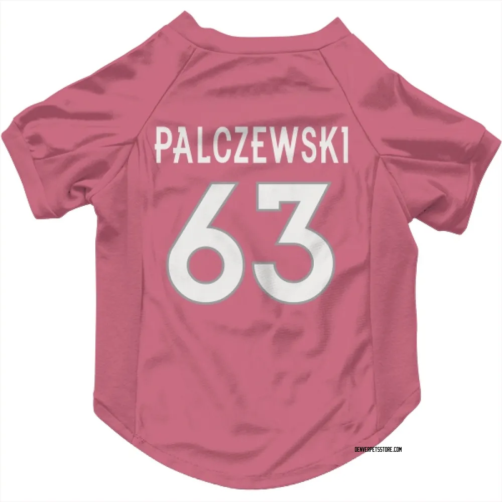 Denver Broncos Alex Palczewski Pink Pet Jersey for Dog & Cat