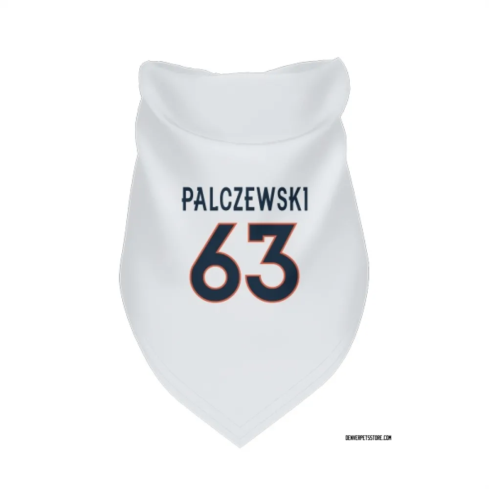 Denver Broncos Alex Palczewski White Pet Bandana for Dog & Cat