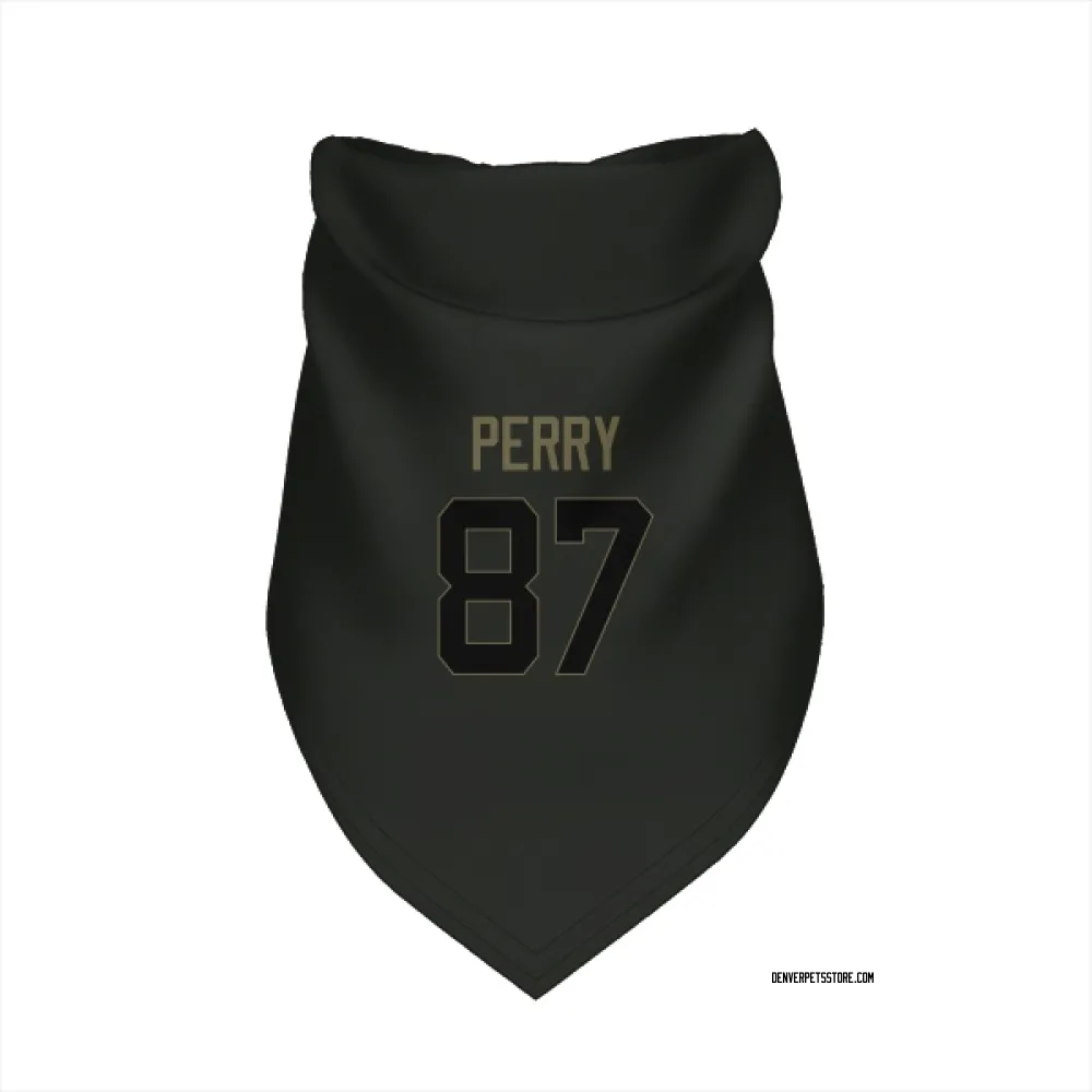 Denver Broncos A.T. Perry Black Service Pet Bandana for Dog & Cat