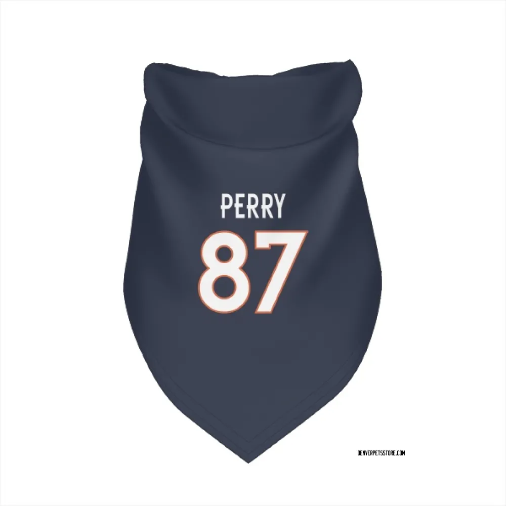 Denver Broncos A.T. Perry Navy Pet Bandana for Dog & Cat