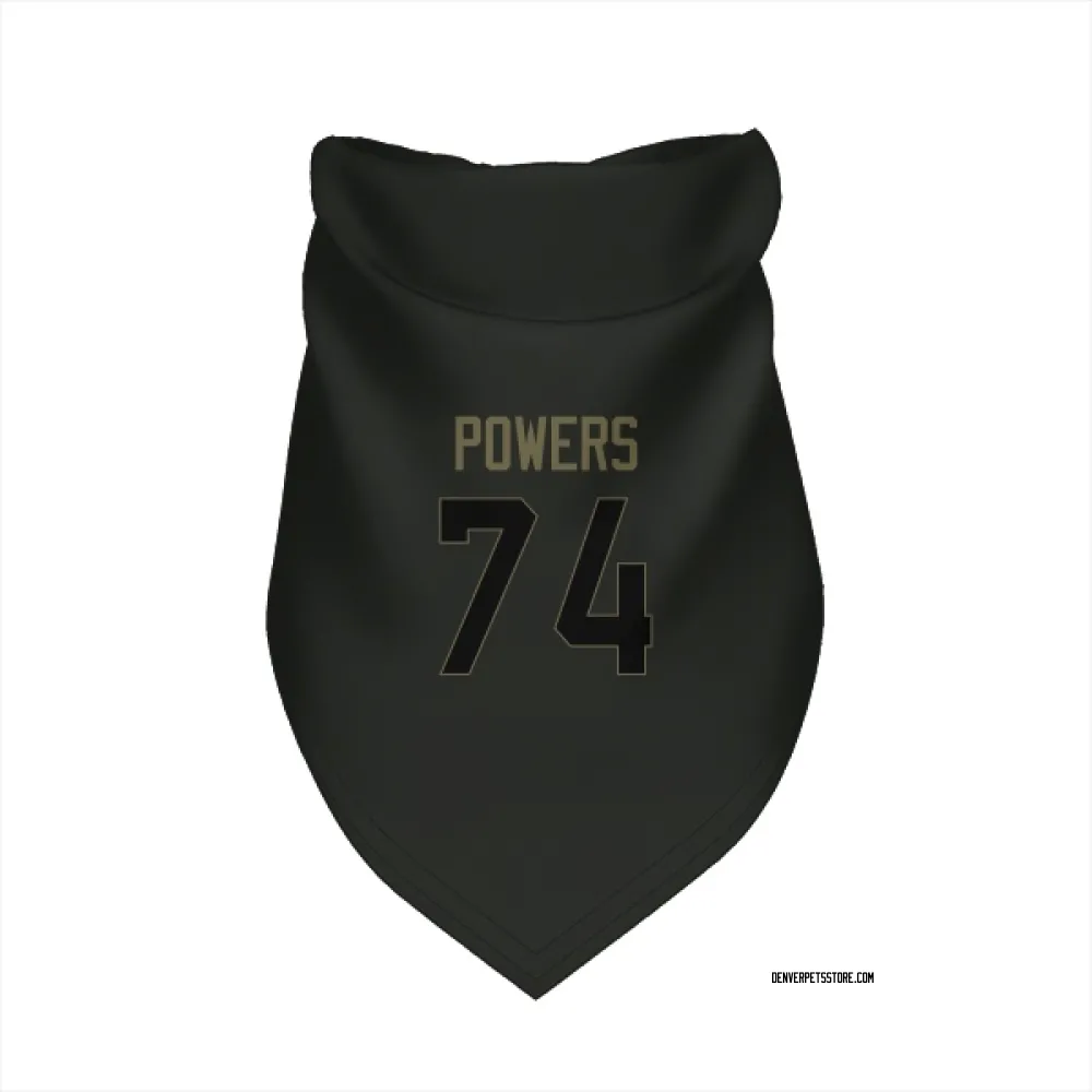 Denver Broncos Ben Powers Black Service Pet Bandana for Dog & Cat