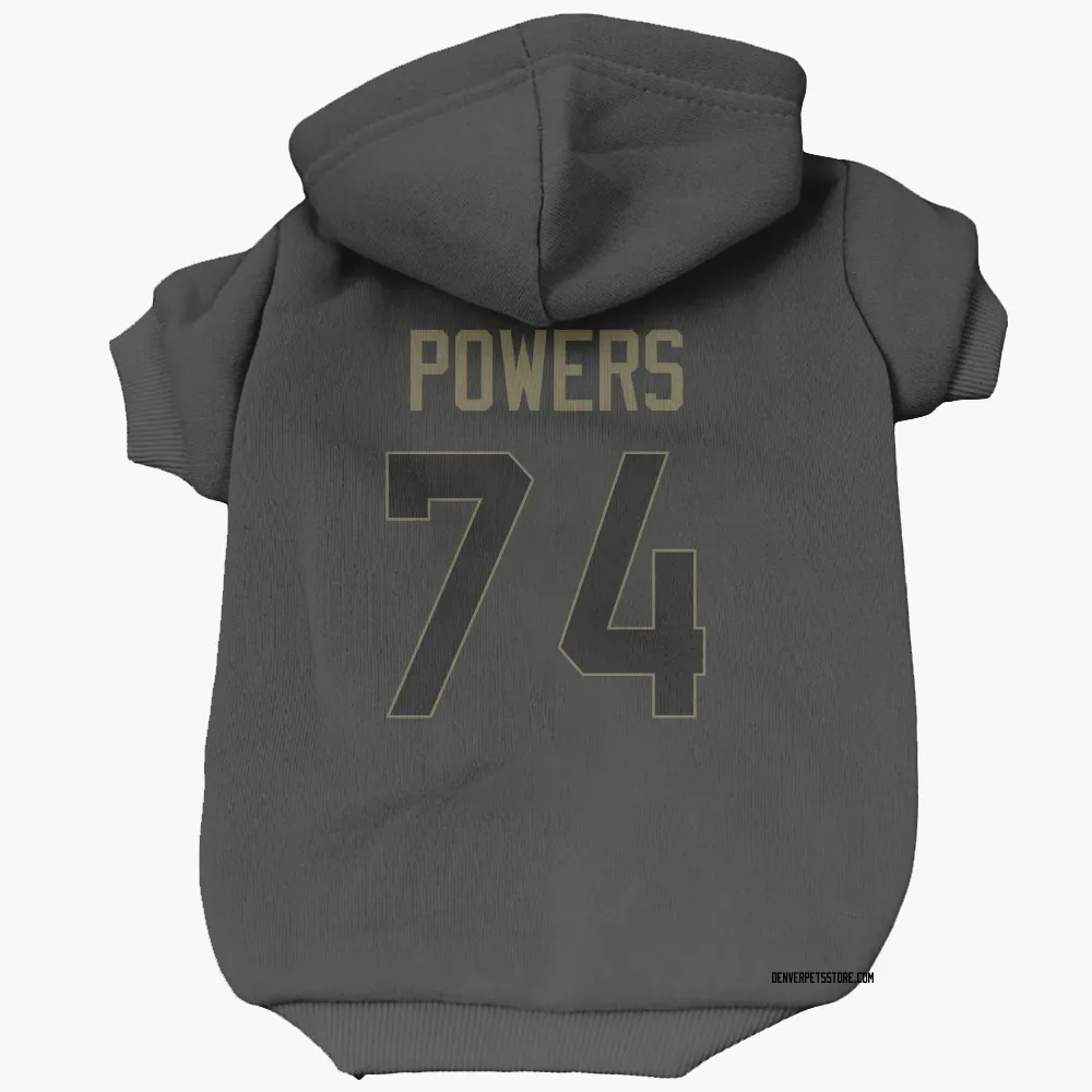 Denver Broncos Ben Powers Black Service Pet Hoodie for Dog & Cat