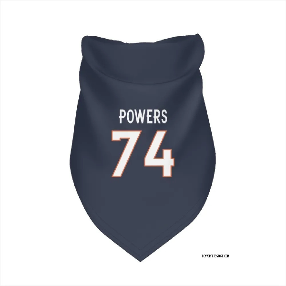 Denver Broncos Ben Powers Navy Pet Bandana for Dog & Cat