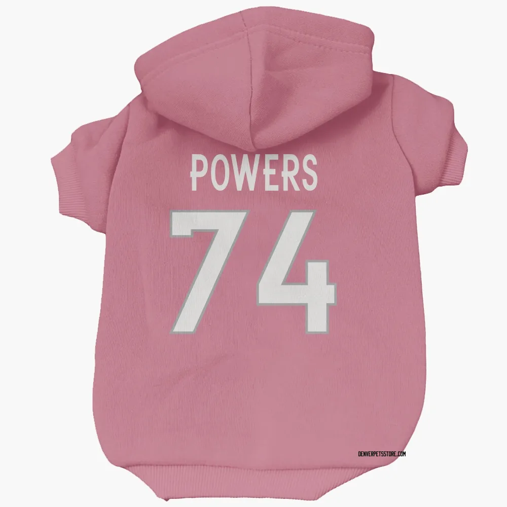 Denver Broncos Ben Powers Pink Pet Hoodie for Dog & Cat