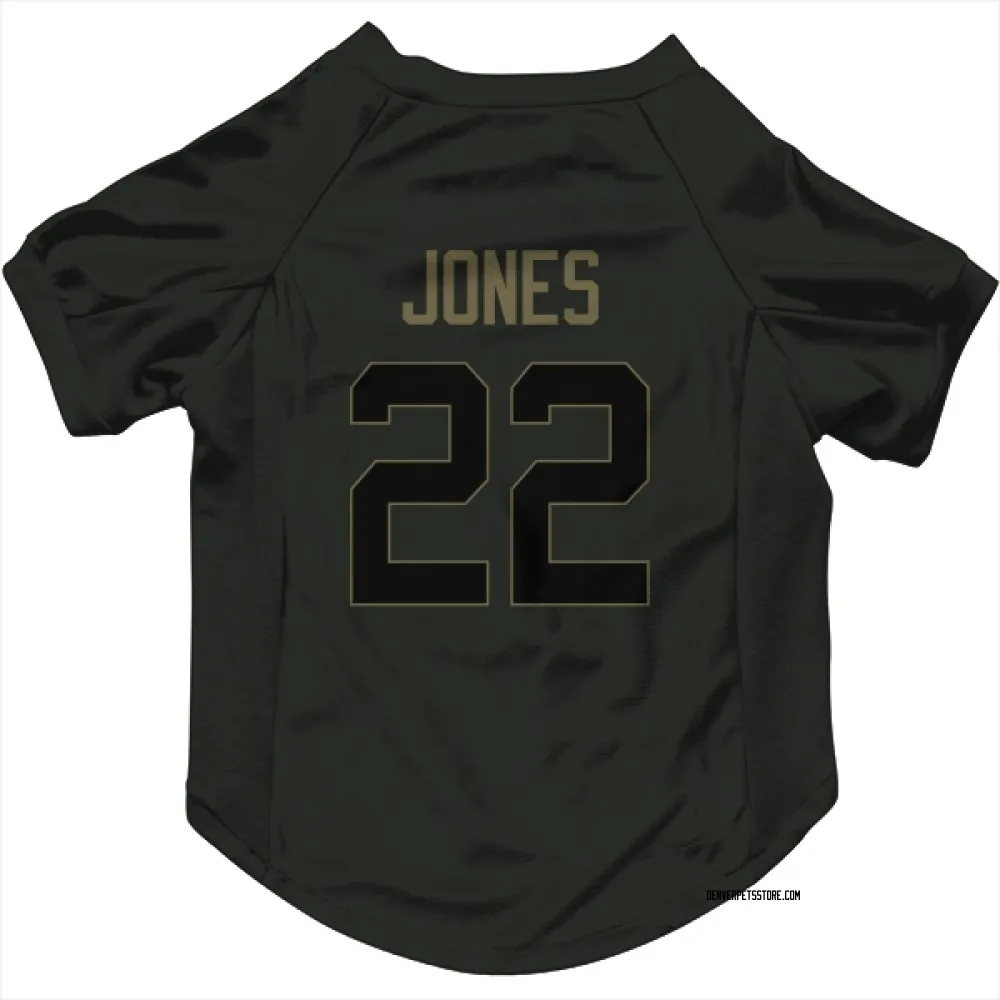 Denver Broncos Brandon Jones Black Service Pet Jersey for Dog & Cat