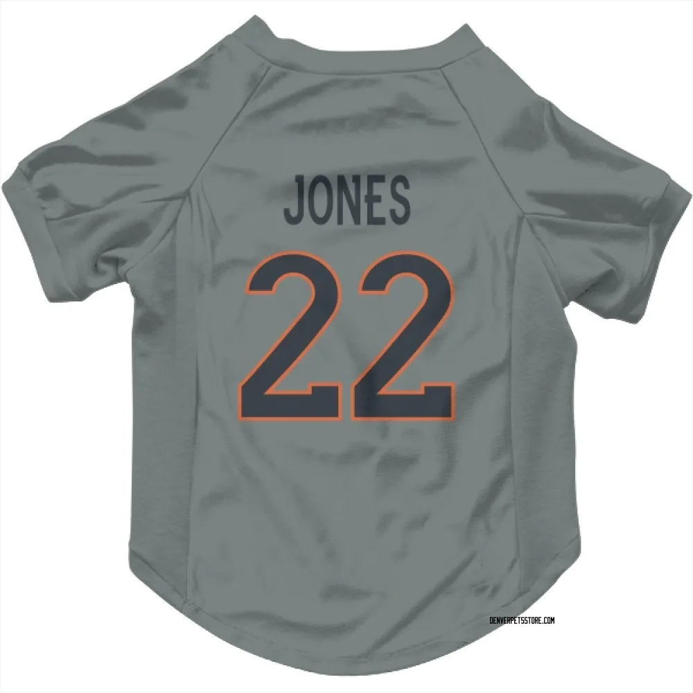 Denver Broncos Brandon Jones Gray Pet Jersey for Dog & Cat