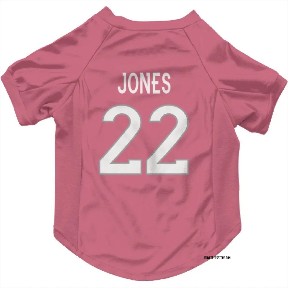 Denver Broncos Brandon Jones Pink Pet Jersey for Dog & Cat