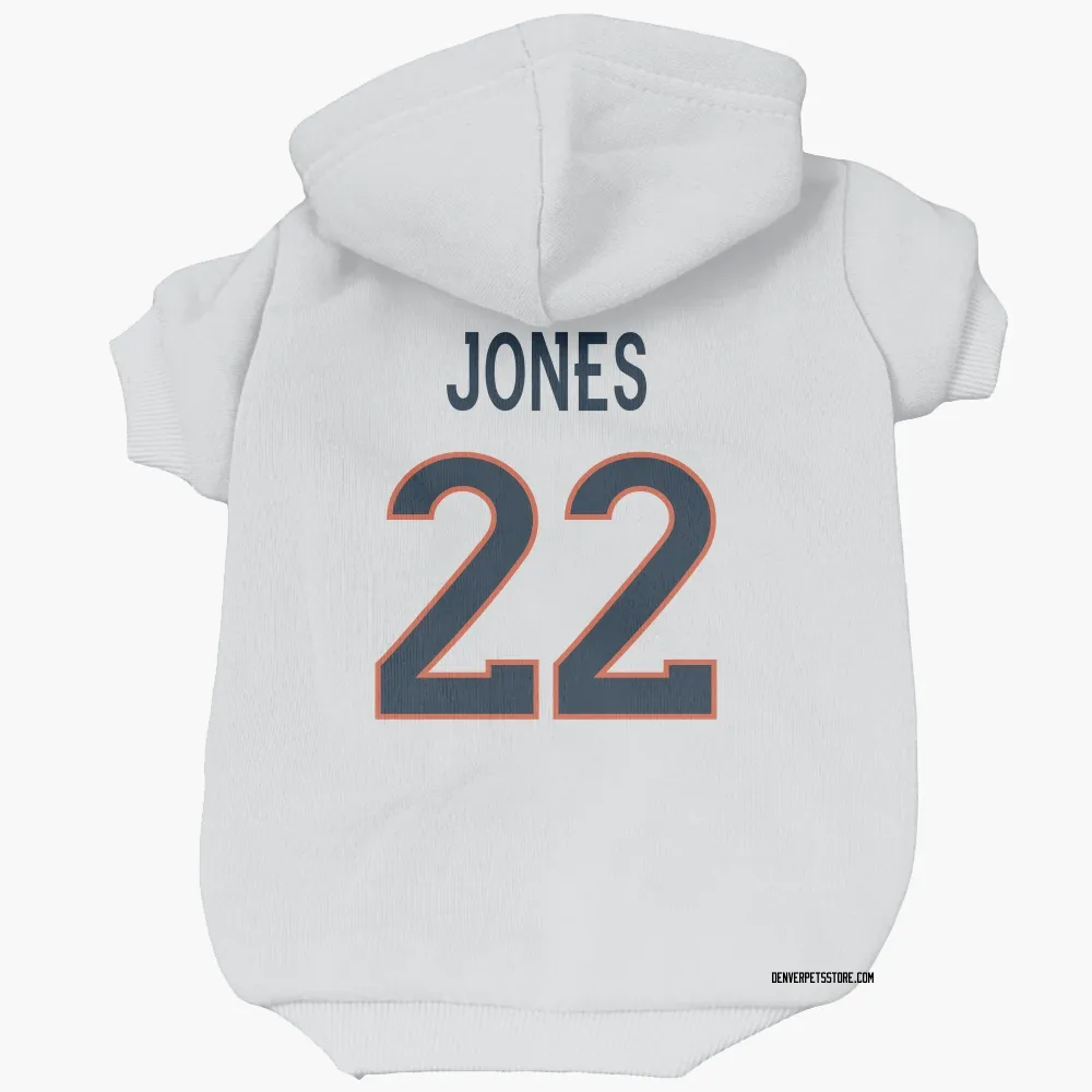 Denver Broncos Brandon Jones White Pet Hoodie for Dog & Cat