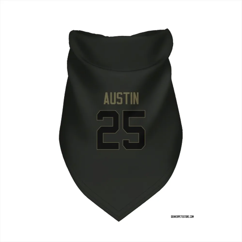 Denver Broncos Brent Austin Black Service Pet Bandana for Dog & Cat