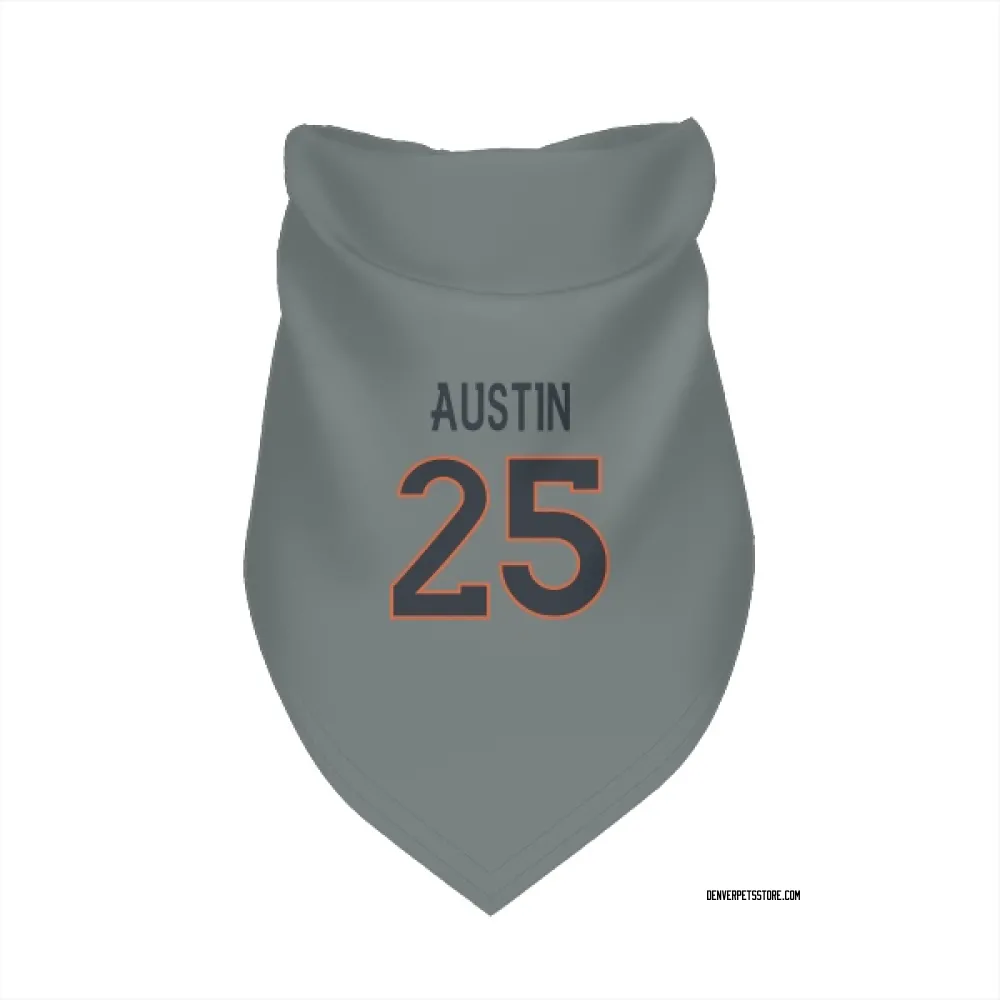Denver Broncos Brent Austin Gray Pet Bandana for Dog & Cat