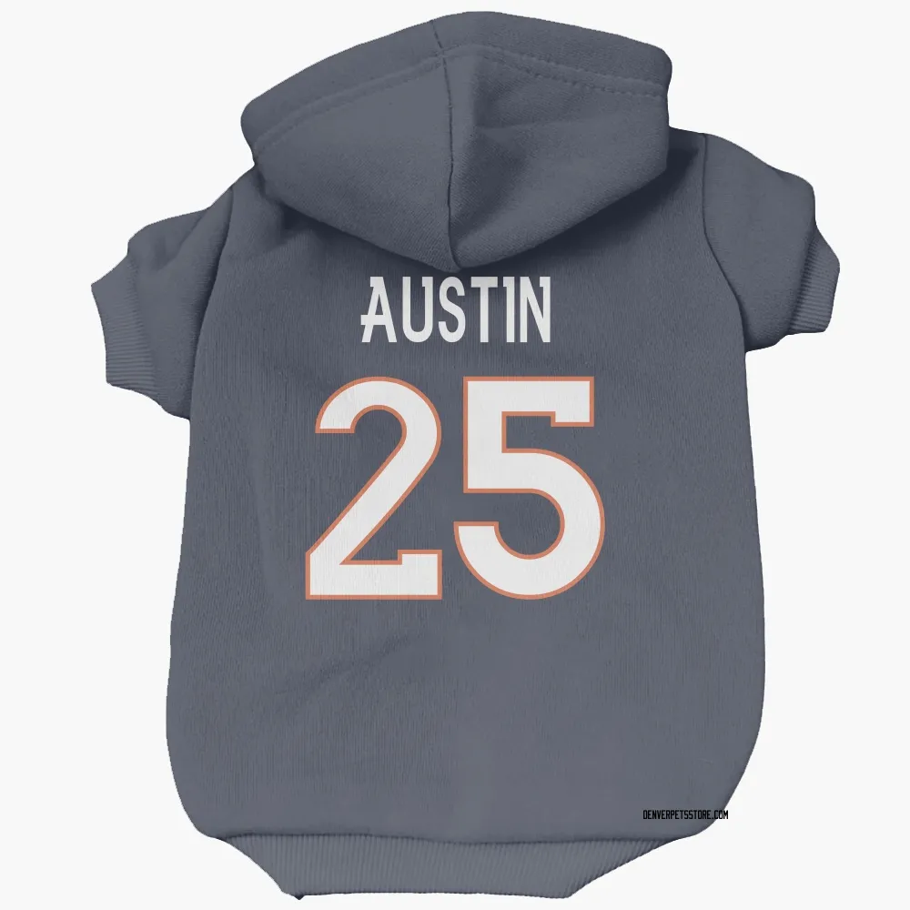 Denver Broncos Brent Austin Navy Pet Hoodie for Dog & Cat