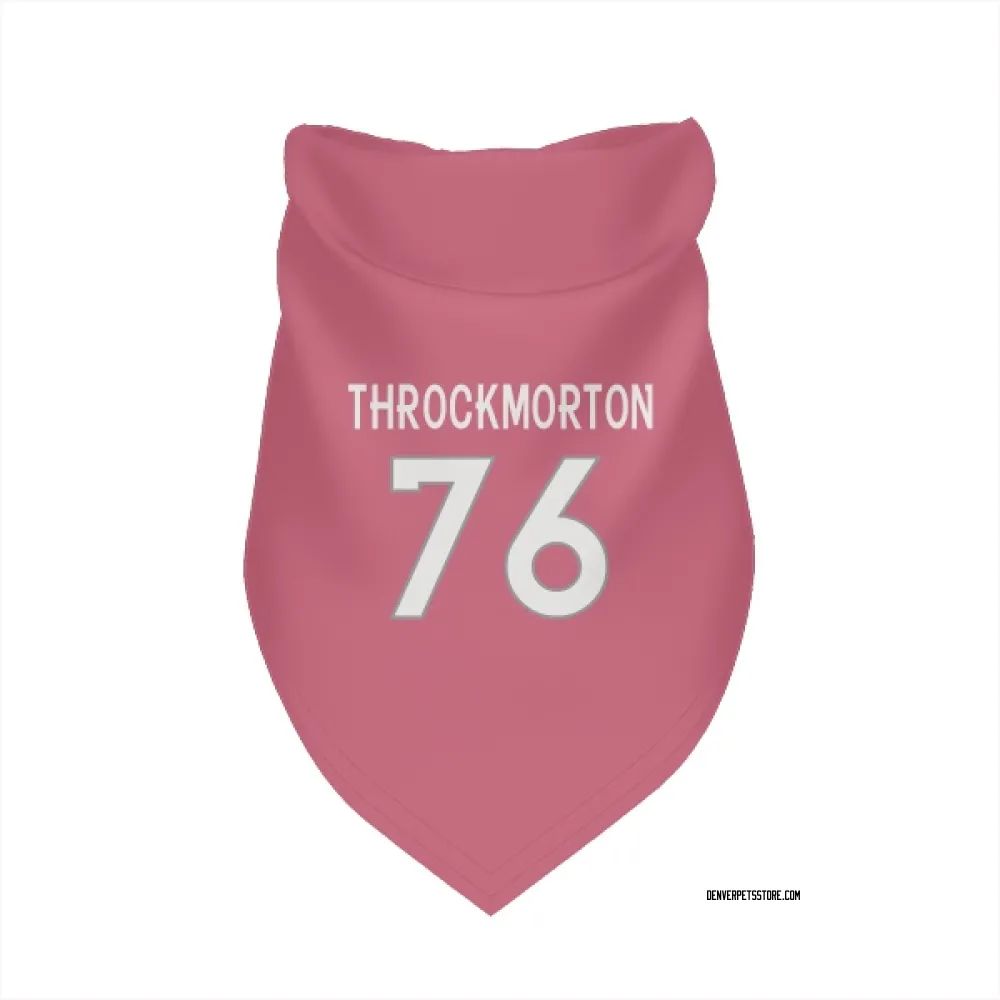Denver Broncos Calvin Throckmorton Pink Pet Bandana for Dog & Cat