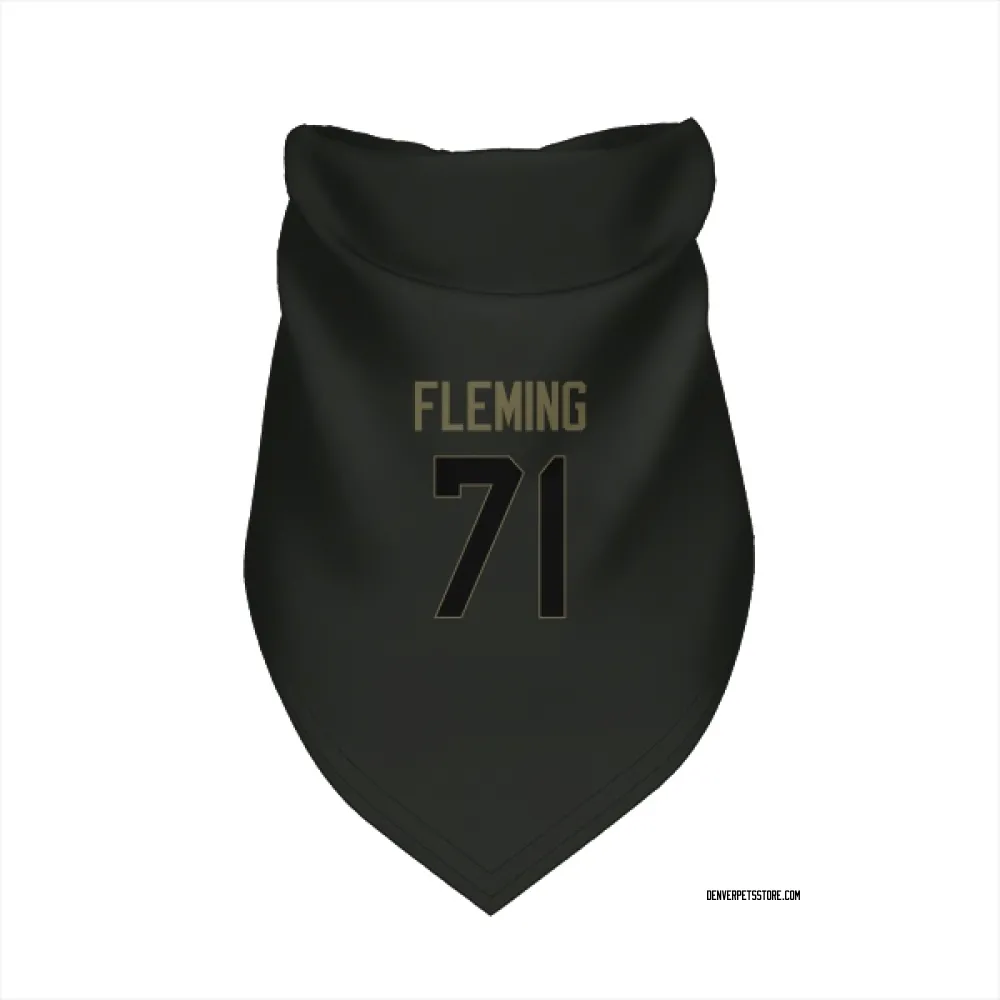 Denver Broncos Cam Fleming Black Service Pet Bandana for Dog & Cat