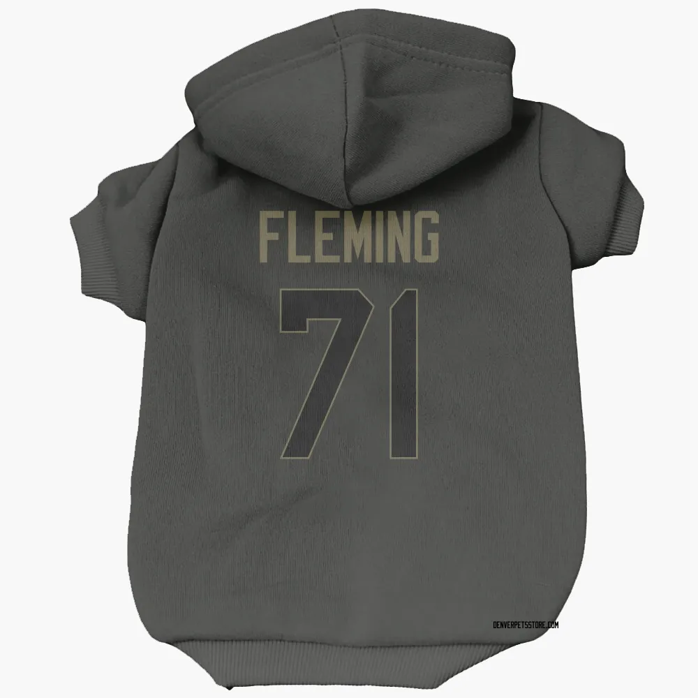 Denver Broncos Cam Fleming Black Service Pet Hoodie for Dog & Cat