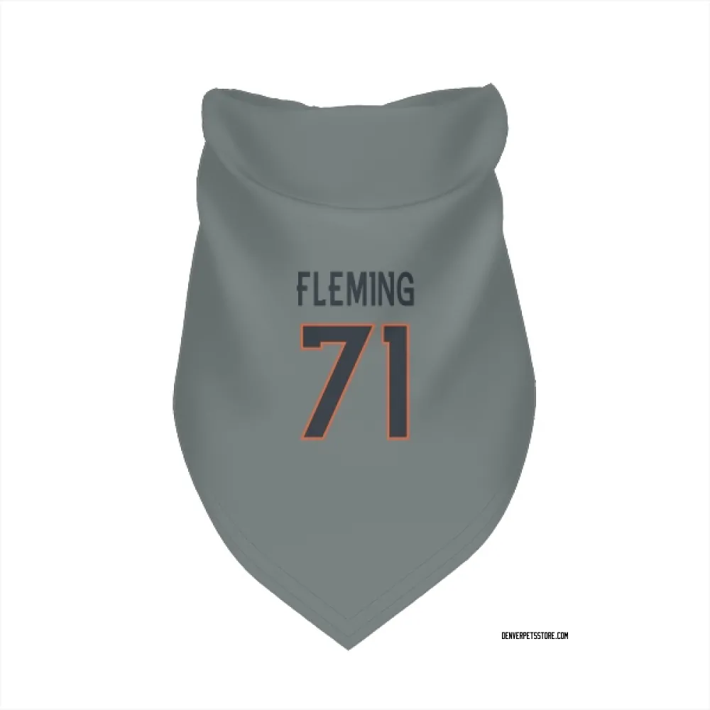 Denver Broncos Cam Fleming Gray Pet Bandana for Dog & Cat