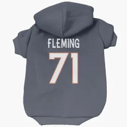 Denver Broncos Cam Fleming Navy Pet Hoodie for Dog & Cat