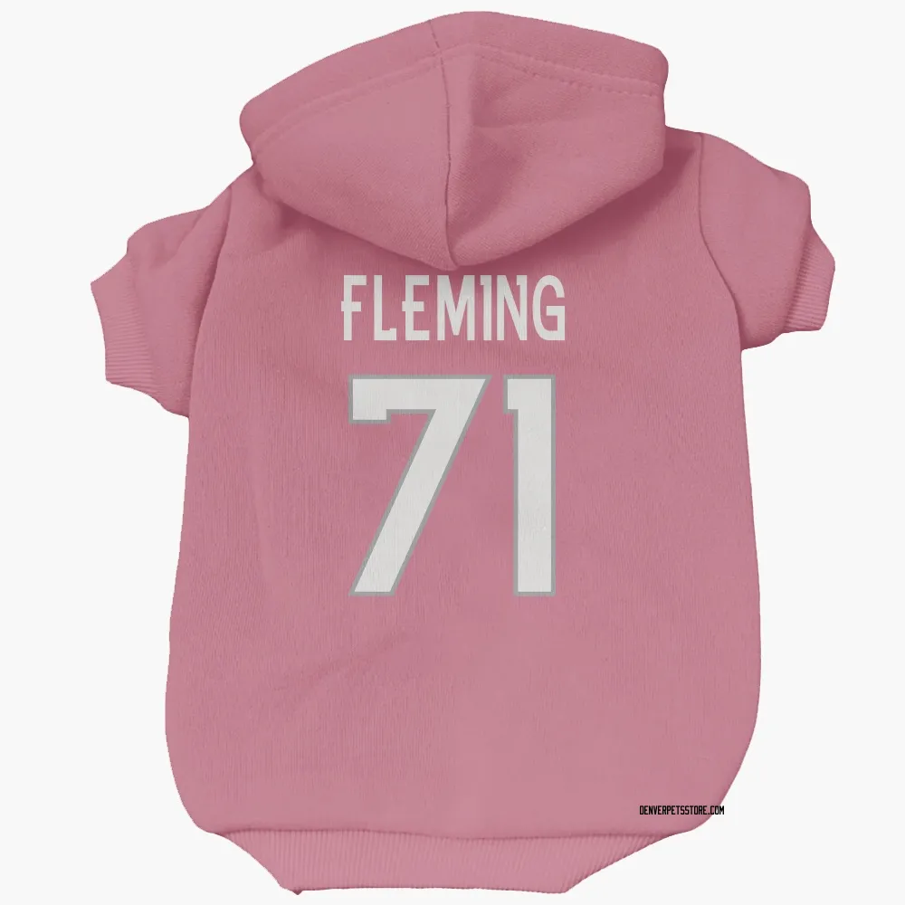 Denver Broncos Cam Fleming Pink Pet Hoodie for Dog & Cat