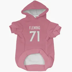 Denver Broncos Cam Fleming Pink Pet Hoodie for Dog & Cat