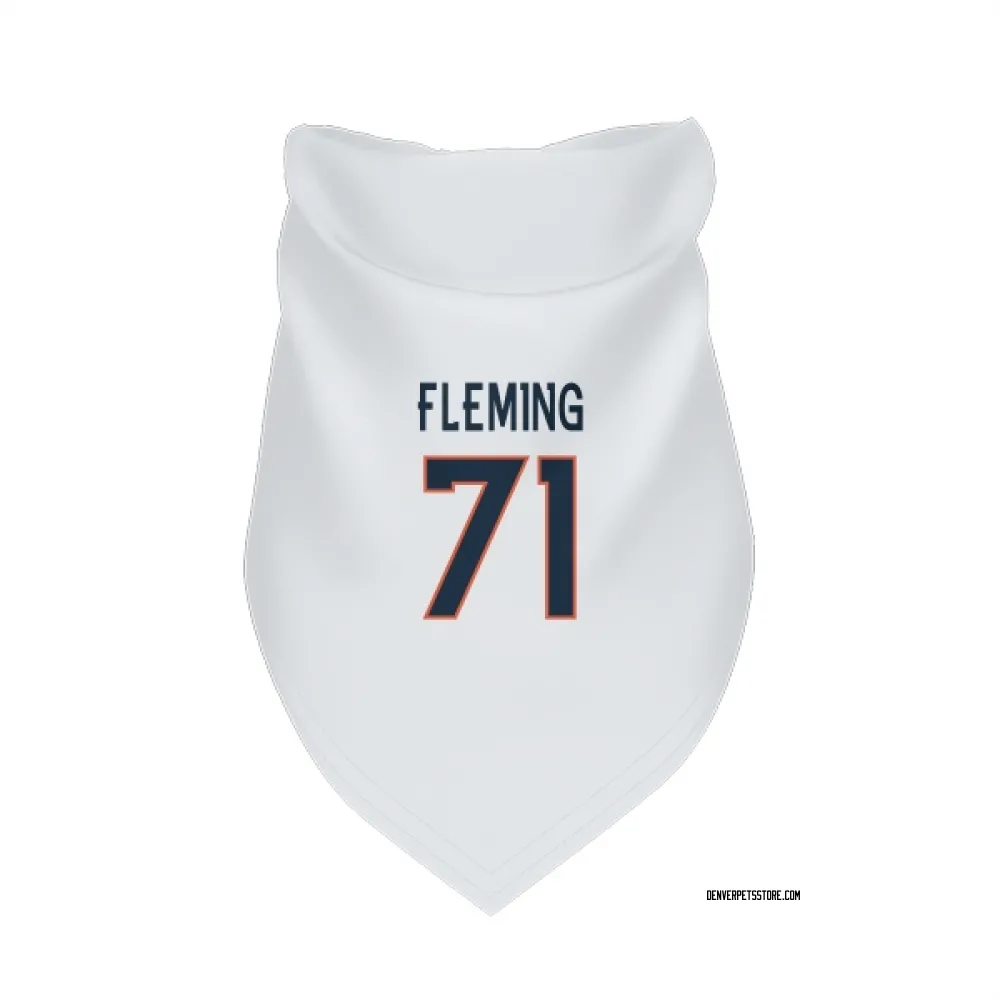 Denver Broncos Cam Fleming White Pet Bandana for Dog & Cat