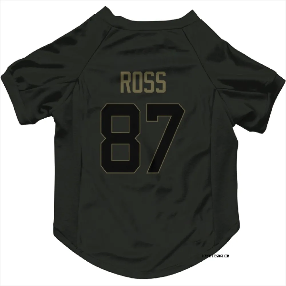 Denver Broncos Cam Ross Black Service Pet Jersey for Dog & Cat