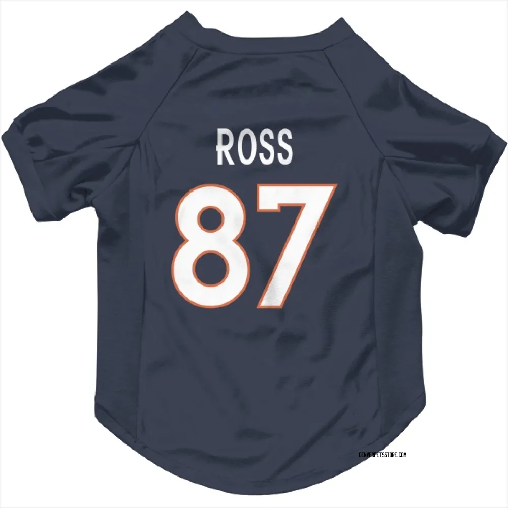 Denver Broncos Cam Ross Navy Pet Jersey for Dog & Cat