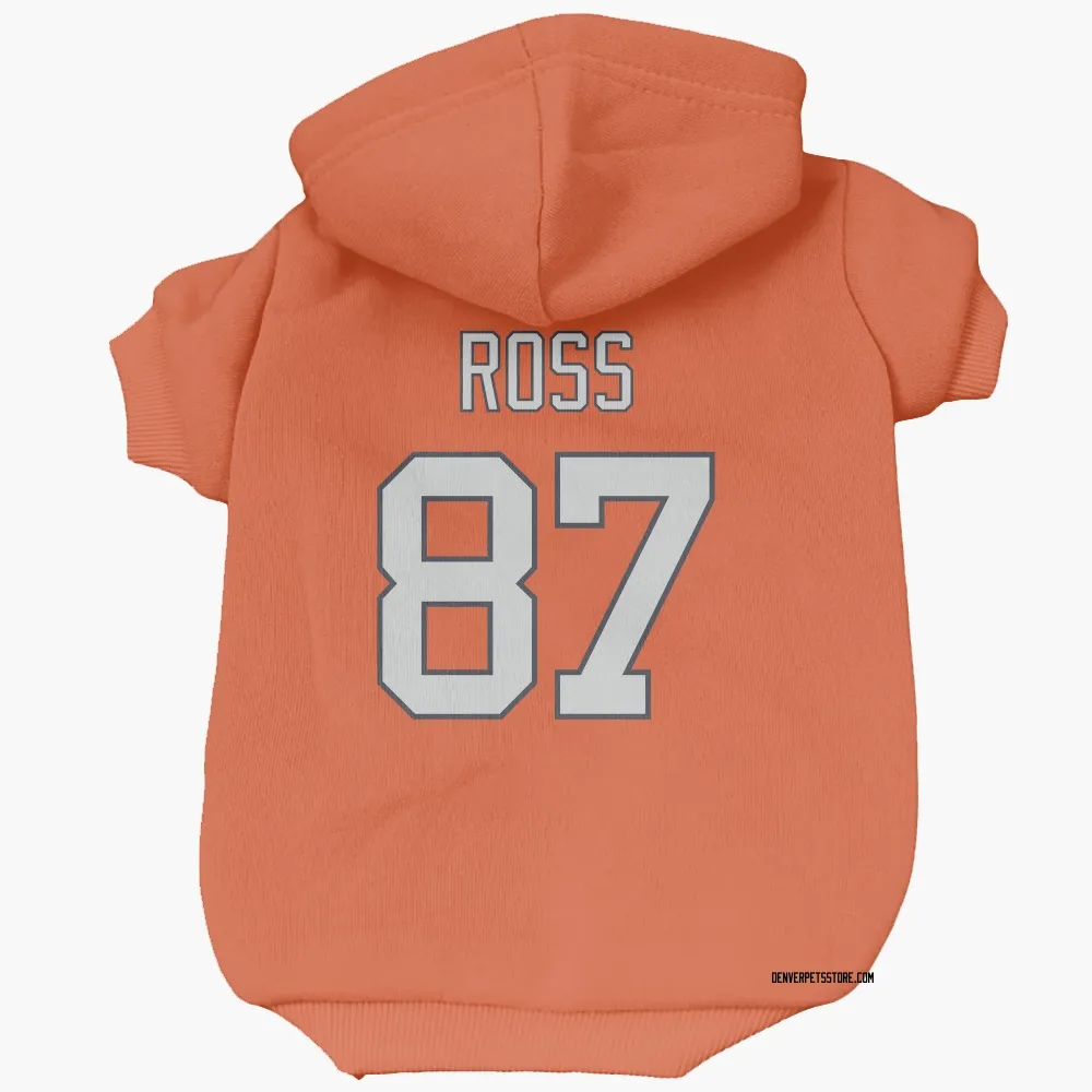 Denver Broncos Cam Ross Orange Pet Hoodie for Dog & Cat