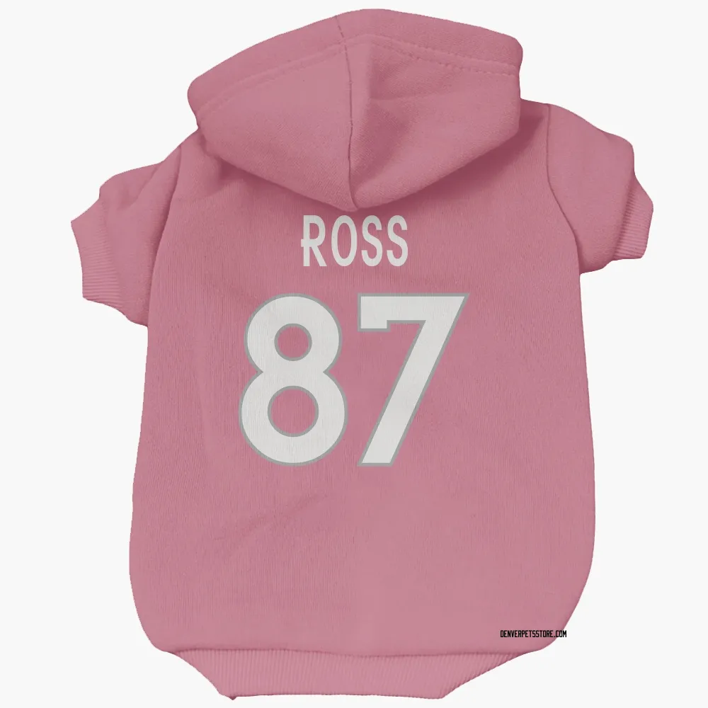 Denver Broncos Cam Ross Pink Pet Hoodie for Dog & Cat