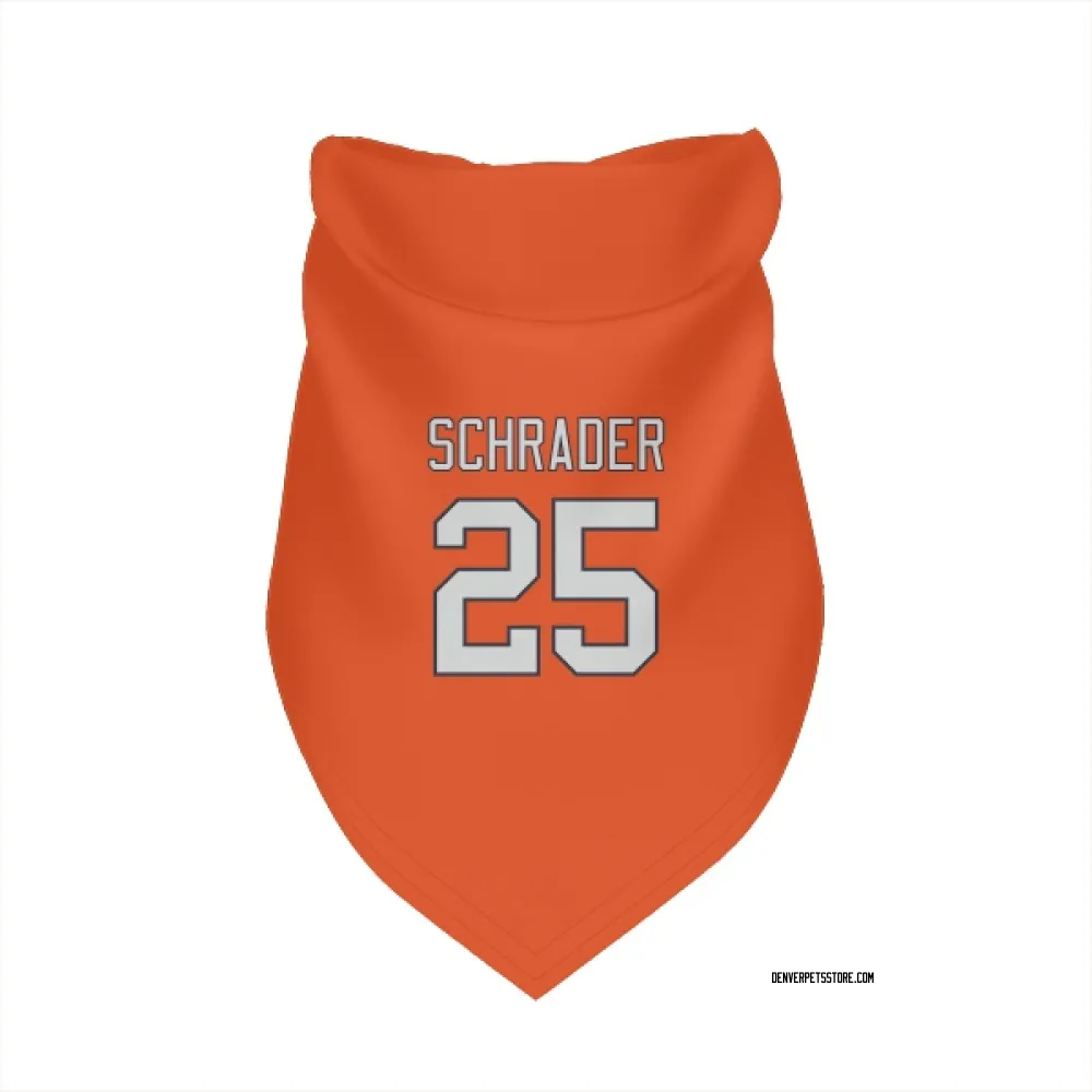 Denver Broncos Cody Schrader Orange Pet Bandana for Dog & Cat