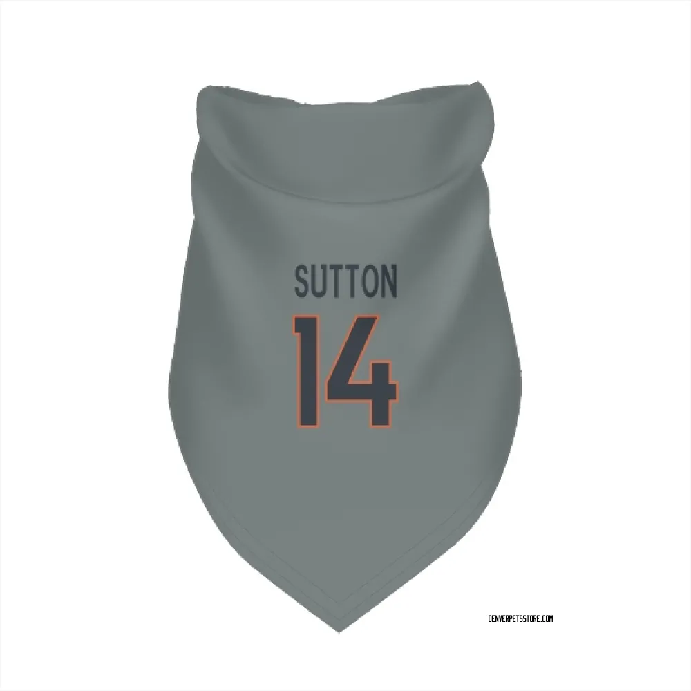 Denver Broncos Courtland Sutton Gray Pet Bandana for Dog & Cat