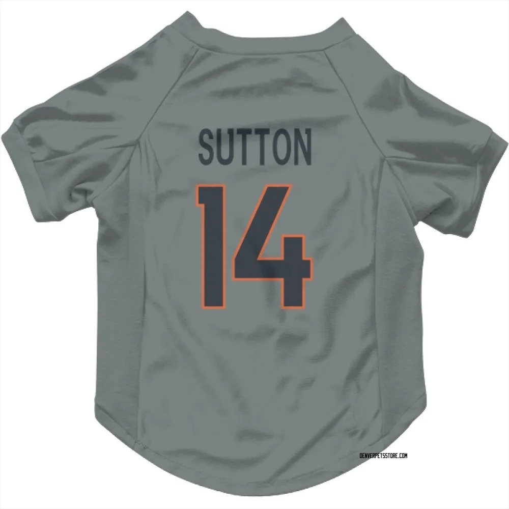 Denver Broncos Courtland Sutton Gray Pet Jersey for Dog & Cat