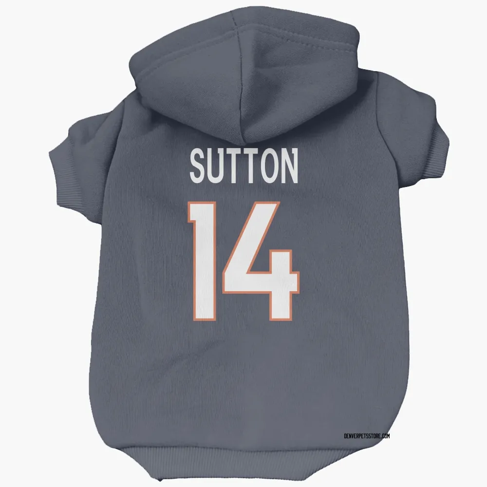 Denver Broncos Courtland Sutton Navy Pet Hoodie for Dog & Cat