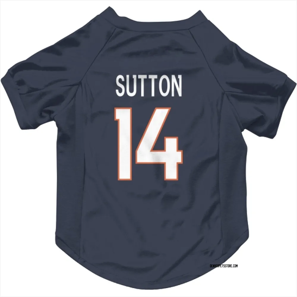 Denver Broncos Courtland Sutton Navy Pet Jersey for Dog & Cat